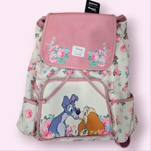 NEW Loungefly Disney Backpack Lady & The Tramp Floral